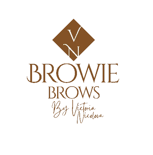 Browie Brows logo mark — luxury brow studio Varna